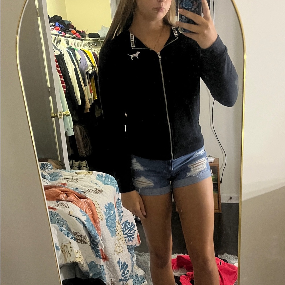 PINK Victoria's Secret Black Women's Jacket